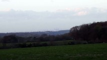 Views from Reigate Hill of London, Gatwick and Crawley 31 March 2017