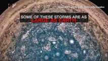 NASAs Juno spacecraft captured storms on Jupiter the size of Earth