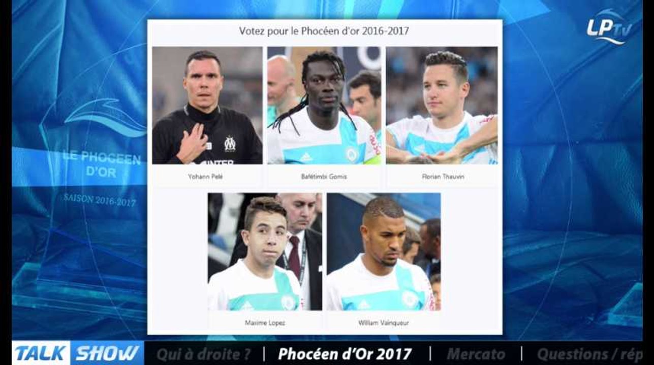 Talk Show du 11/04, partie 5 : qui sera le Phocéen d'Or 2017 ?
