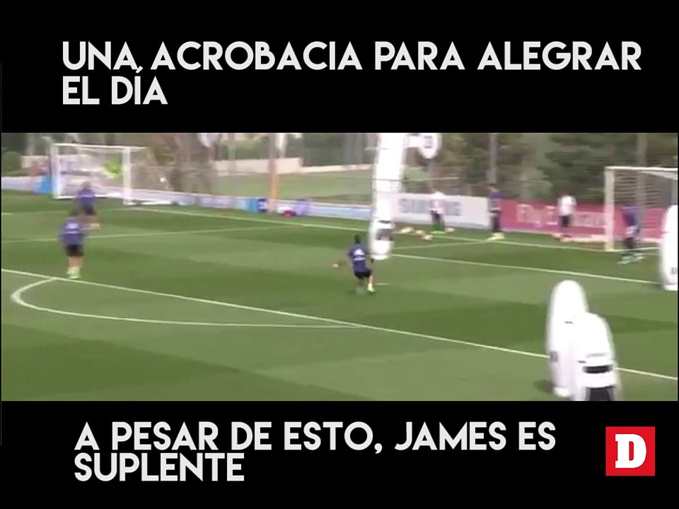 James y una acrobacia