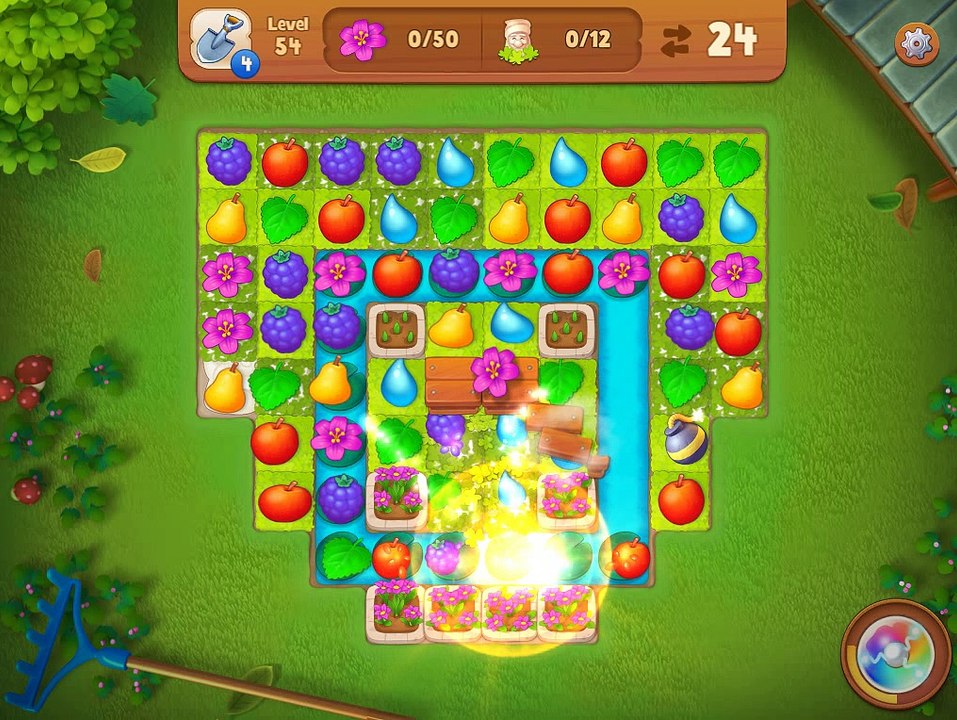 Gardenscapes - New Acres - Level 54 - No Boosters