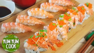 Shrimp Nigiri Sushi Roll | How to Make Sushi at Home