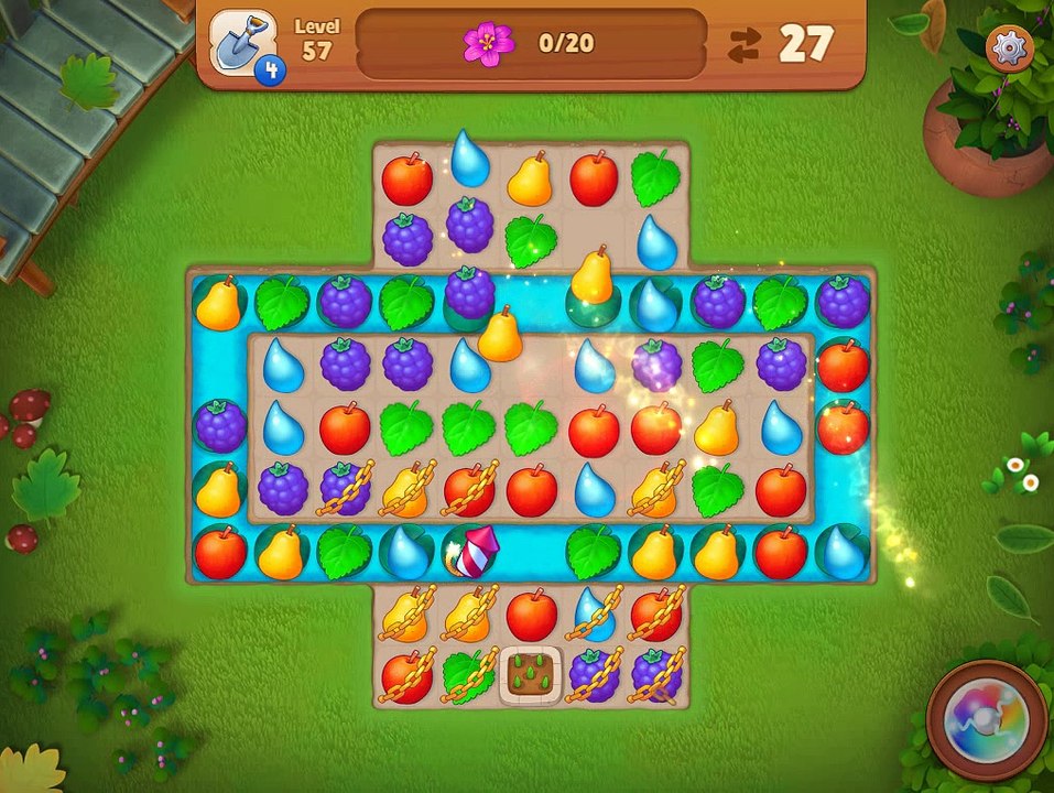 Gardenscapes - New Acres - Level 57 - No Boosters