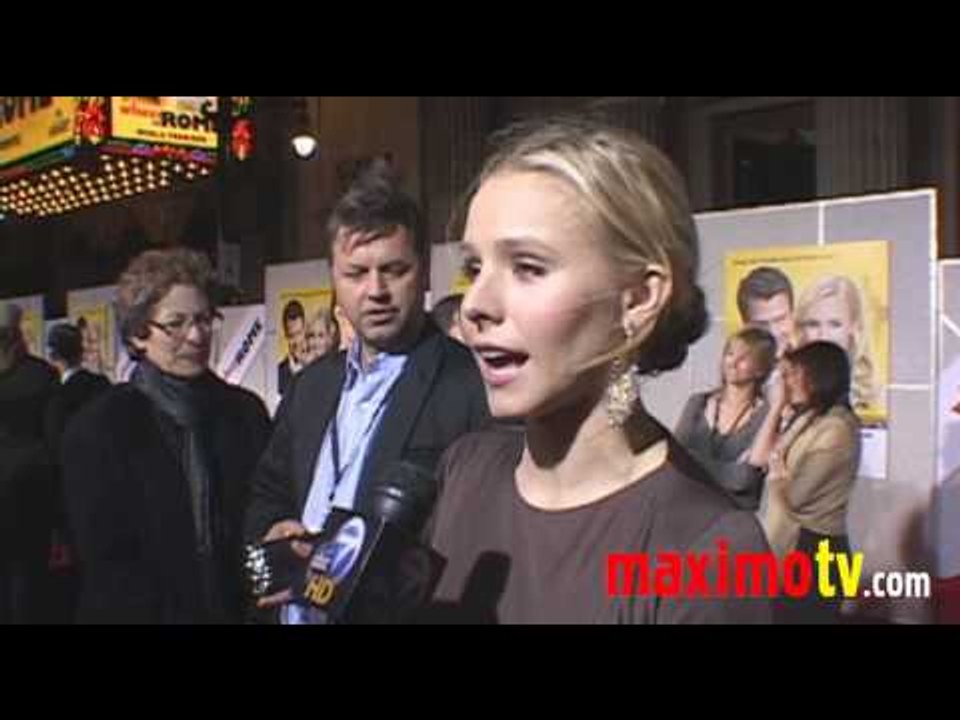 KRISTEN BELL Interview at 'WHEN IN ROME' World Premiere January 27, 2010