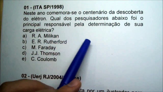 Modelos Atômicos Aula 1 ( Exercícios )