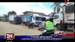 Tarapoto: chofer de camión casi atropella a policía por evitar intervención