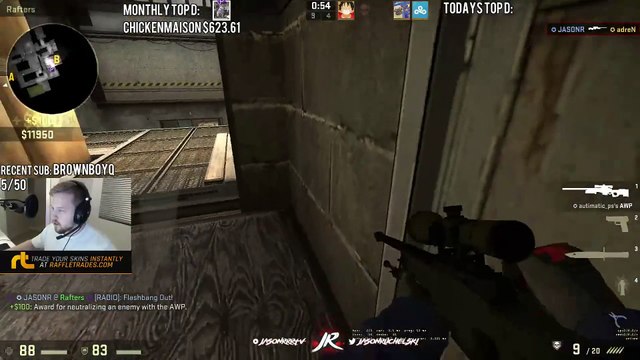 CSGO: jasonR with some nasty AWP shots