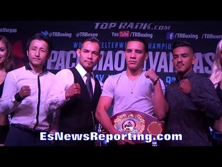 MANNY PACQUIAO VS JESSIE VARGAS COMPLETE CARD PRESS CONFERENCE - EsNews Boxing