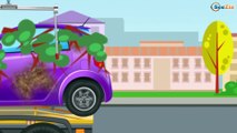 The Tow Truck's Car Service in the City 2D Kids Animation | Trucks cartoons for kids