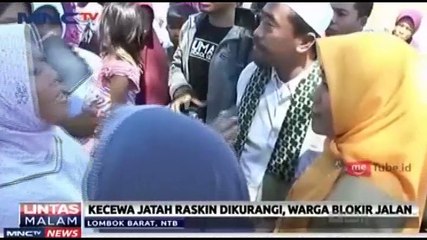 Kecewa Jatah Raskin Dikurangi, Warga Blokir Jalan