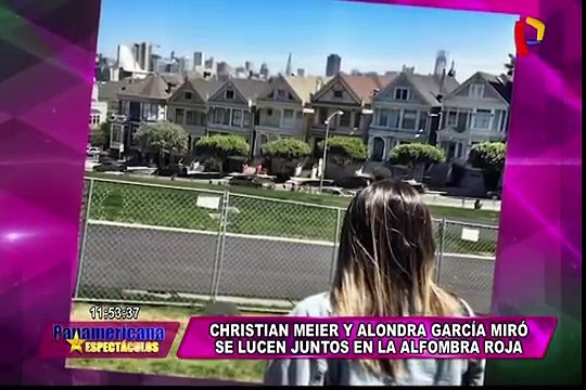 Christian Meier y Alondra García Miró lucen su amor en alfombra roja