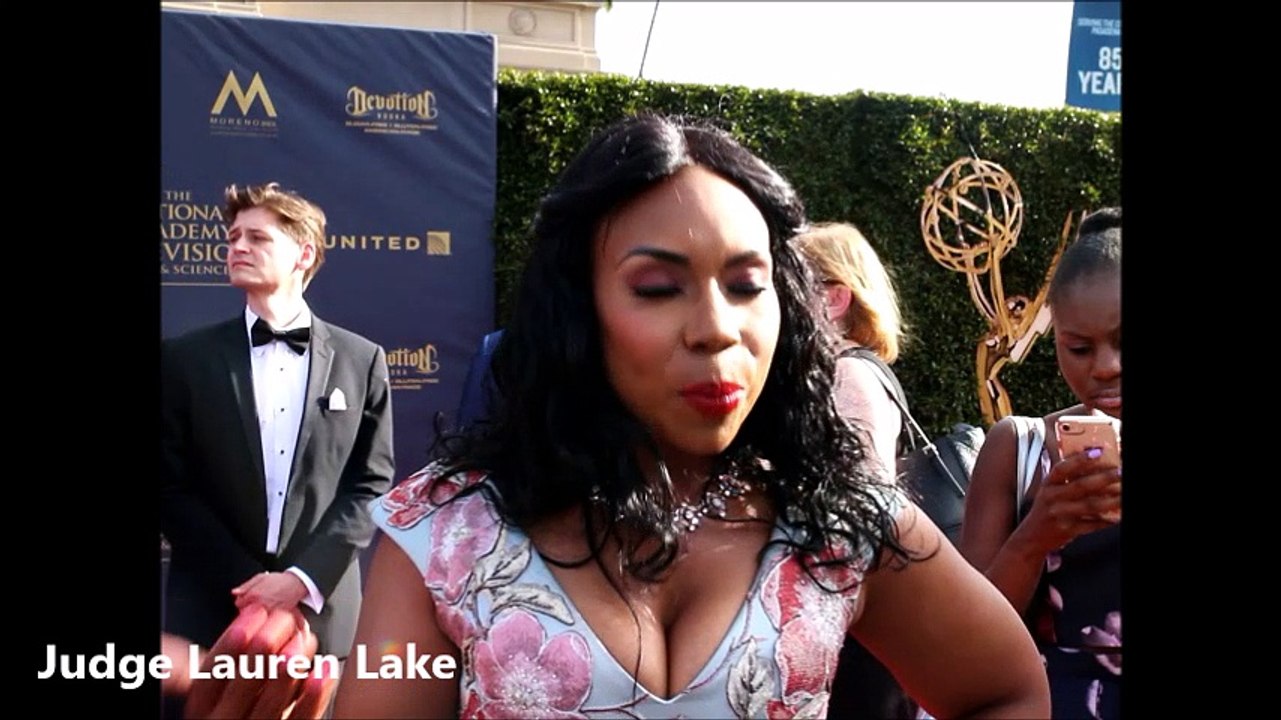 Judge Lauren Lake of Paternity Court at 2017 Daytime Emmy Awards