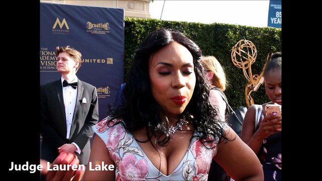 Judge Lauren Lake of Paternity Court at 2017 Daytime Emmy Awards