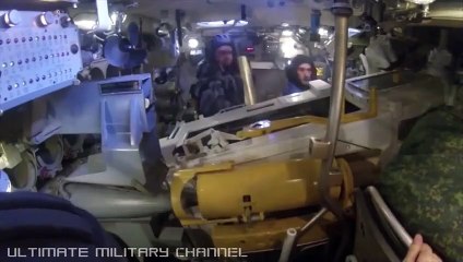 Russian Military Tank training excercise