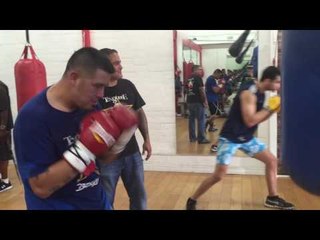 brandon rios showing power and speed working heavy bag! EsNews Boxing