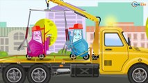 The Truck with The Excavator - Diggers & Trucks Cartoon Kids Video - World of Cars for children