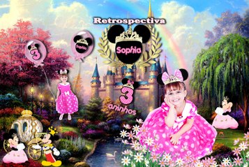Retrospectiva Princesa Minnie Sophia 3 anos 09.04.17