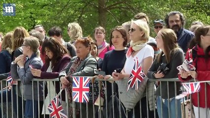 young boy bursts into tears after becoming overwhelmed by meeting Kate on the latest leg of the royals' Brexit charm