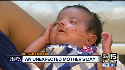 Unexpected Mother's Day for Valley mom of baby born at 1 pound, 6 ounces