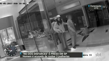 Homem apontado como ´rei dos disfarces´ é preso em São Paulo