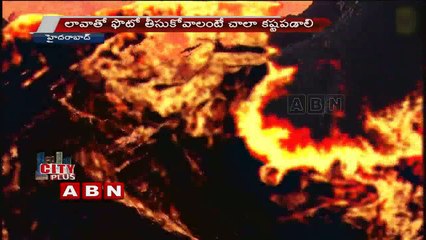 Hyderabad Man sai Teja at Massive lava waves