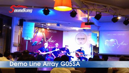 Line Array Soundking G05SA: Demo với ban nhạc tại phòng trà