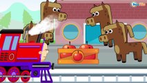 Learn Colors w Train Cars Cartoon for children Learn Numbers & Shapes For kids and Toddlers