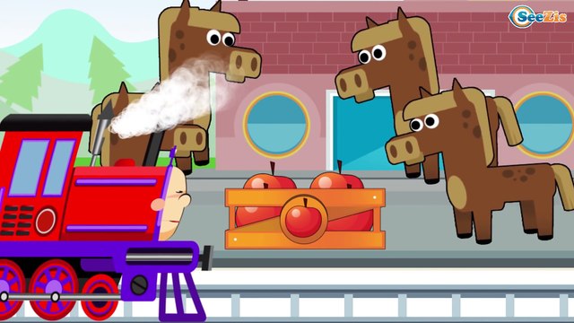 Learn Colors w Train Cars Cartoon for children Learn Numbers & Shapes For kids and Toddlers