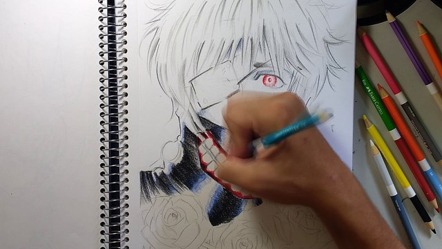 (SPEED DRAWING) Drawing Kaneki Ken (Tokyo Ghoul) | Lyon Universe