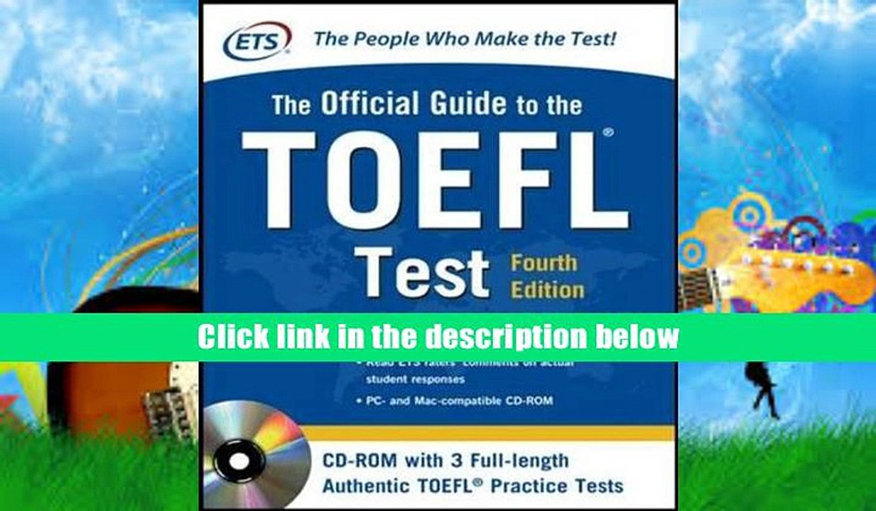 FREE [DOWNLOAD] Official Guide to the TOEFL Test With CD-ROM, 4th Edition Educational Testing