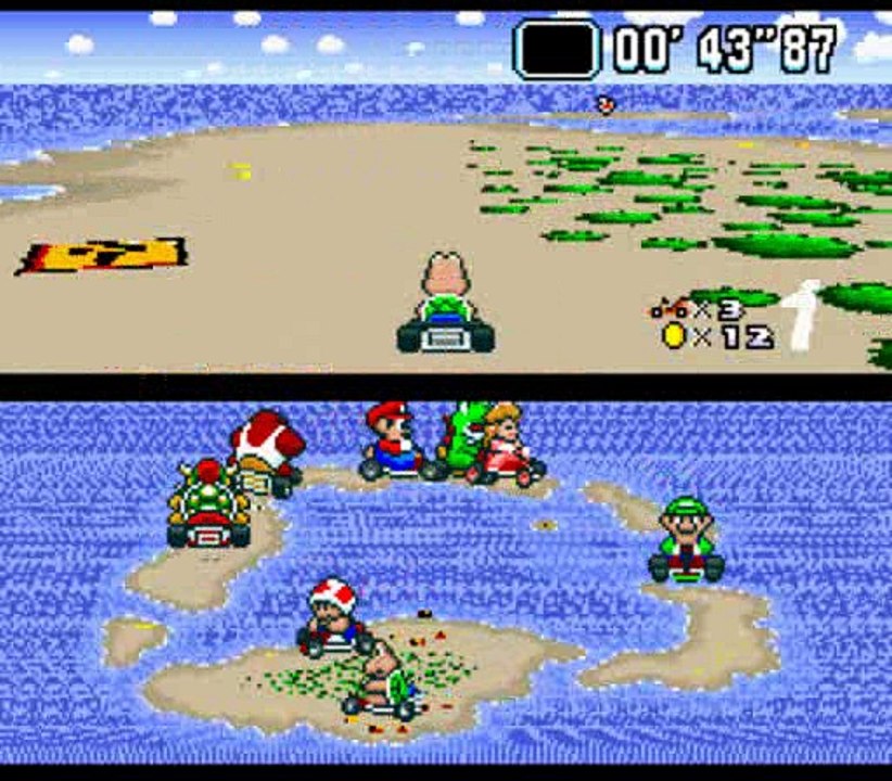 Super Mario Kart (SNES) 50cc Star Cup Round 1