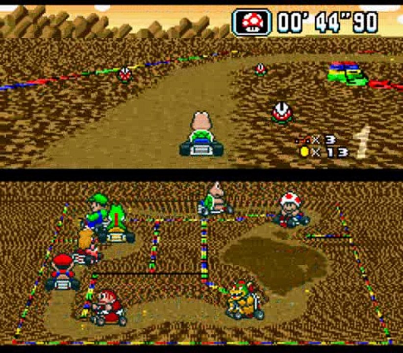 Super Mario Kart (SNES) 50cc Star Cup Round 2