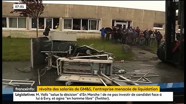 Les ouvriers de l’usine GM&S dans la Creuse affirment avoir piéger leur usine avec des bonbonnes de gaz