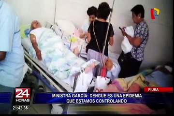 Ministra García: “Hay una epidemia de dengue que estamos controlando”