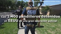 Casi 1.400 pandilleros detenidos en EEUU en una gran operación policial