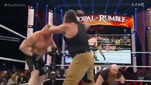 Brock Lesnar Vs Braun Strowman - Brock Lesnar Eliminates Braun Strowman Royal Rumble 2016 Full HD