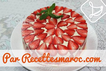 Délicieux Gâteau Fraisier - Strawberry Fraisier Cake - فريزيي كعكة الفراولة