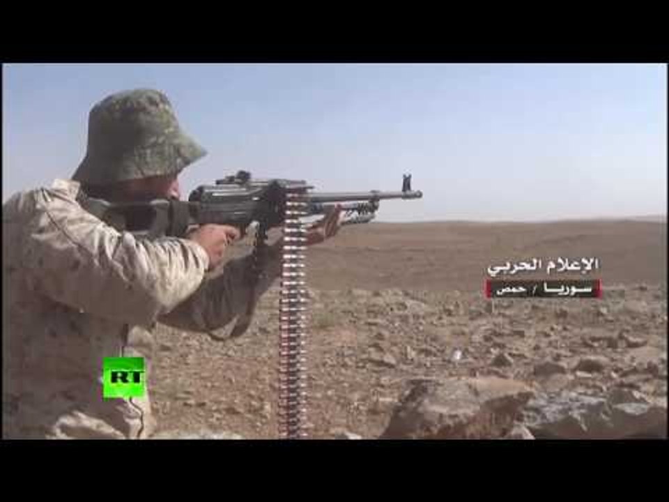 Firefight: Syrian army battles ISIS militants in Homs countryside