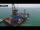 DRONE FOOTAGE:  WW2 American fighter aircraft lifted from the bottom of Kerch Strait