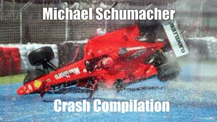 Michael Schumacher F1 Crash Compilation