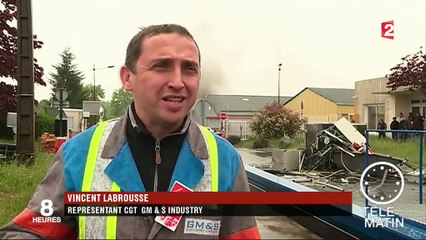 Les salariés de GM&S protestent contre la fermeture de leur usine