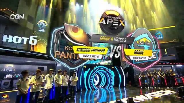 [OGN] HOT6 오버워치 APEX 시즌3 - AF Blue VS. X6 Gaming | KD Panthera VS. Rogue (269)