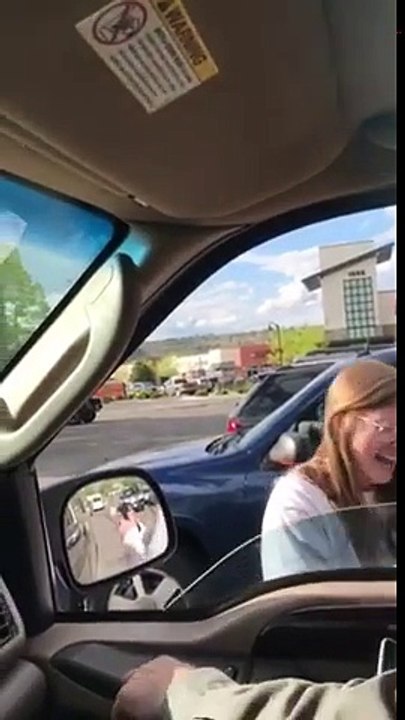 Crazy lady!