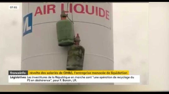 Les ouvriers en grève de l’usine GM&S prêts à faire exploser leur usine (vidéo)
