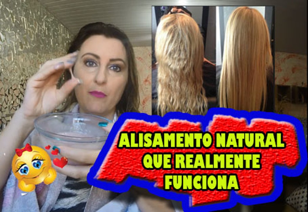 TRUQUE para ALISAR o CABELO em casa, receita caseira de Alisamento natural que realmente funciona