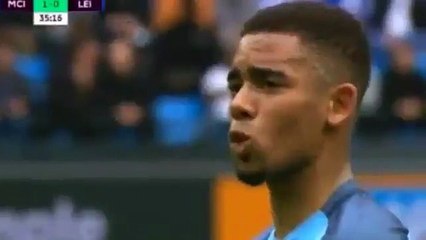 Gol de Gabriel Jesus - Manchester City 2x0 Leicester - 13 05 2017