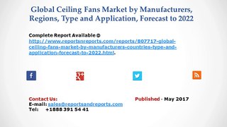 Ceiling Fans Market Growth and Development Overview for 2017-2022