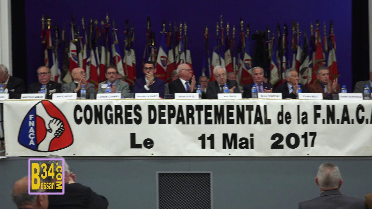 Bessan-39ème congrès de la  FNACA Cérémonie