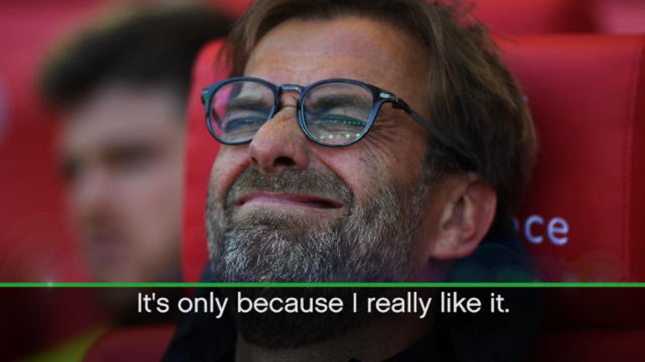 Happy Klopp doesn't need drugs!