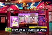Delincuentes armados asaltaron casino en San Borja